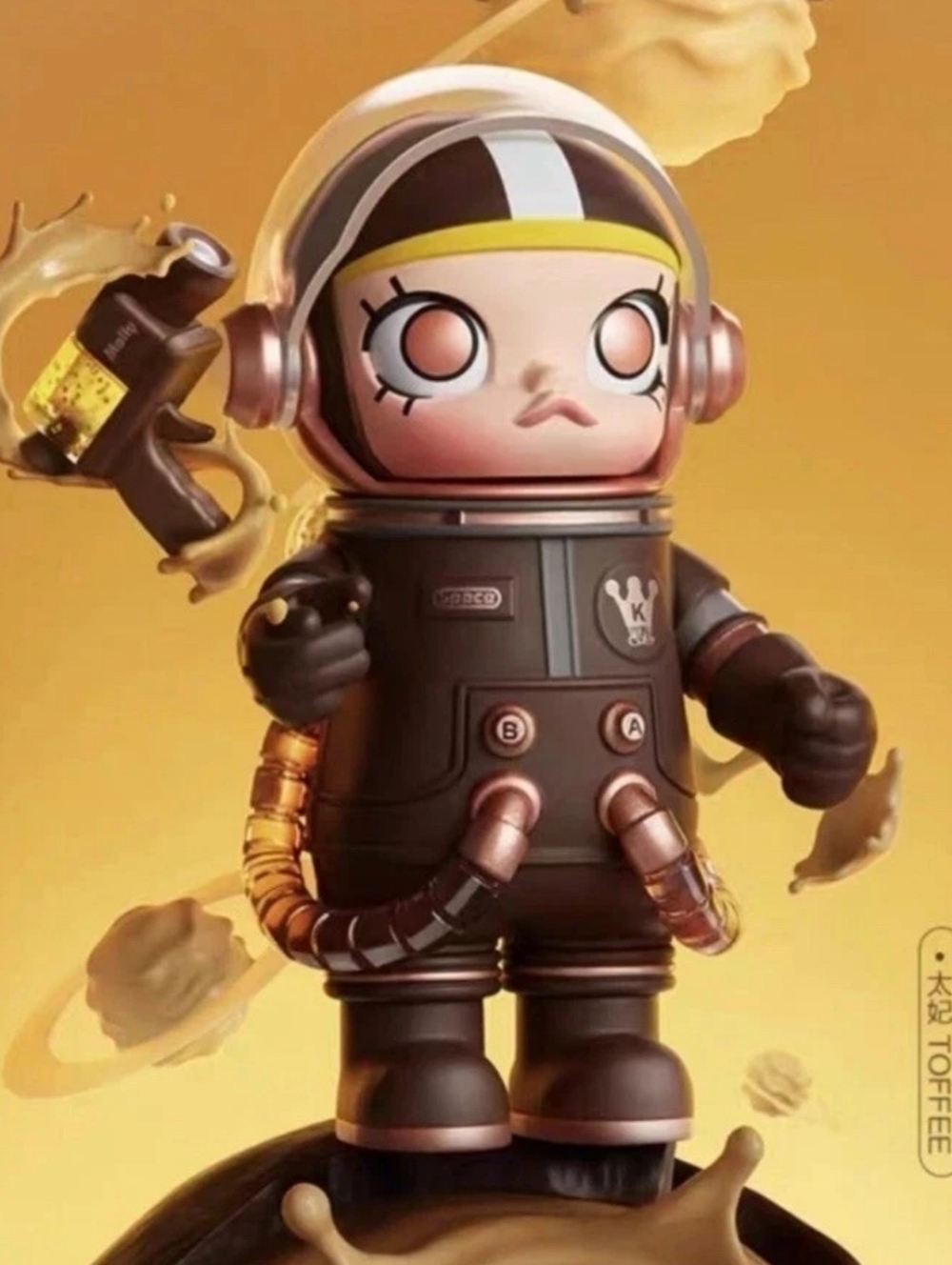 Pop Mart Mega Space Molly Series 1 Toffee Blind Box Vinyl Figure 100%